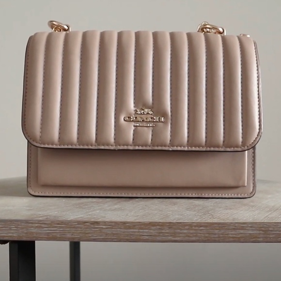 Coach Klare Crossbody with linear quilting, beige - Picture 1 of 3
